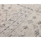 Ikop Light Grey and White Traditional Distressed Extra Large Rug