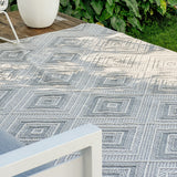 Iruya outdoor rug in tribal pattern – 180x270cm plastic and washable, buy online in Australia