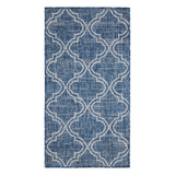 Jinju Blue Trellis Polypropylene Large Outdoor Rug - Fab Habitat , Outdoor Rugs,