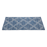 Jinju Blue Trellis Polypropylene Large Outdoor Rug - Fab Habitat , Outdoor Rugs, 