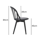 Jiri Black Dining Chair - Fab Habitat , Chairs,
