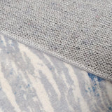 60 cm x 180 cm Shikar Blue Machine Washable Non Slip Kitchen Mat - Fab Habitat , Machine Washable Kitchen Mats, 