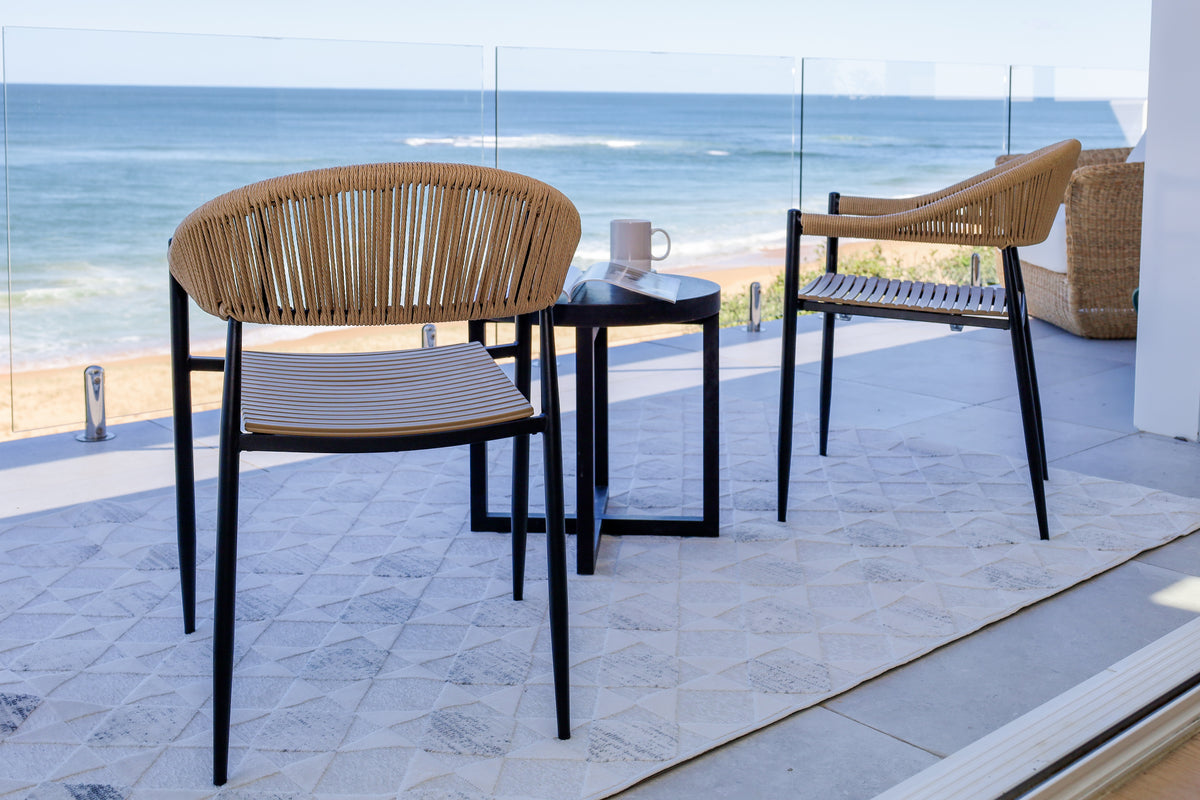 Kaamli Grey Indoor Outdoor Large Rug