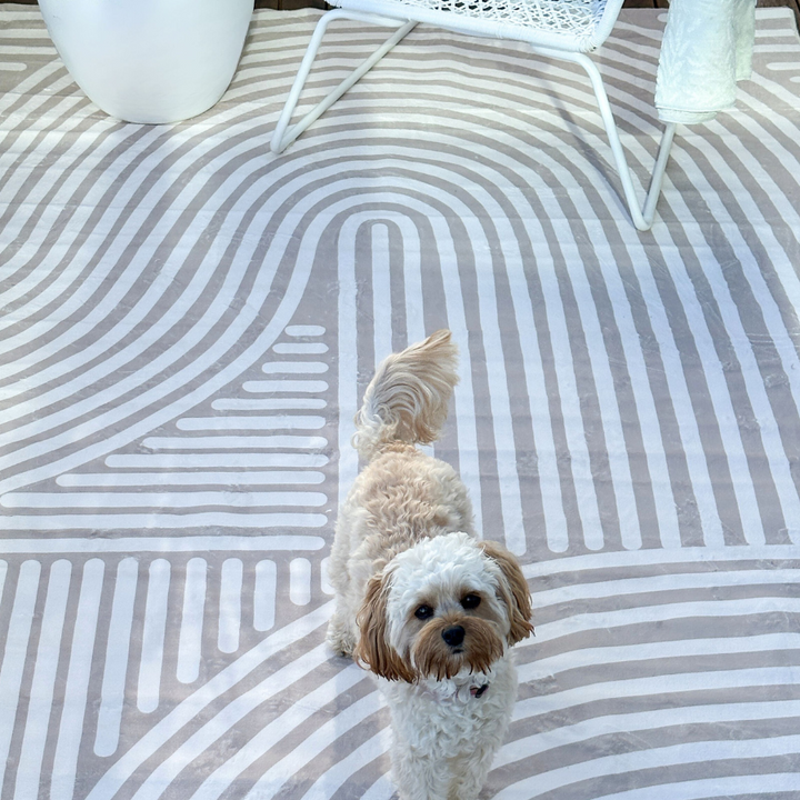 Kavi Beige Machine Washable Large Rug - Fab Habitat , Rugs, [product_size],