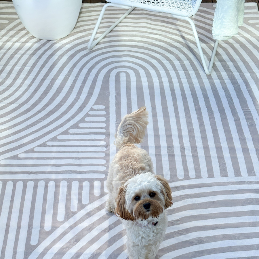 Kavi Beige Machine Washable Large Rug - Fab Habitat , Rugs, 