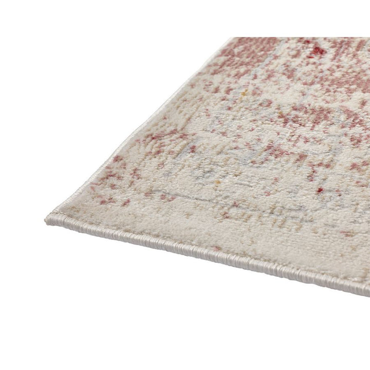 Khoasa Pale Rose Blush Modern Distressed Rug