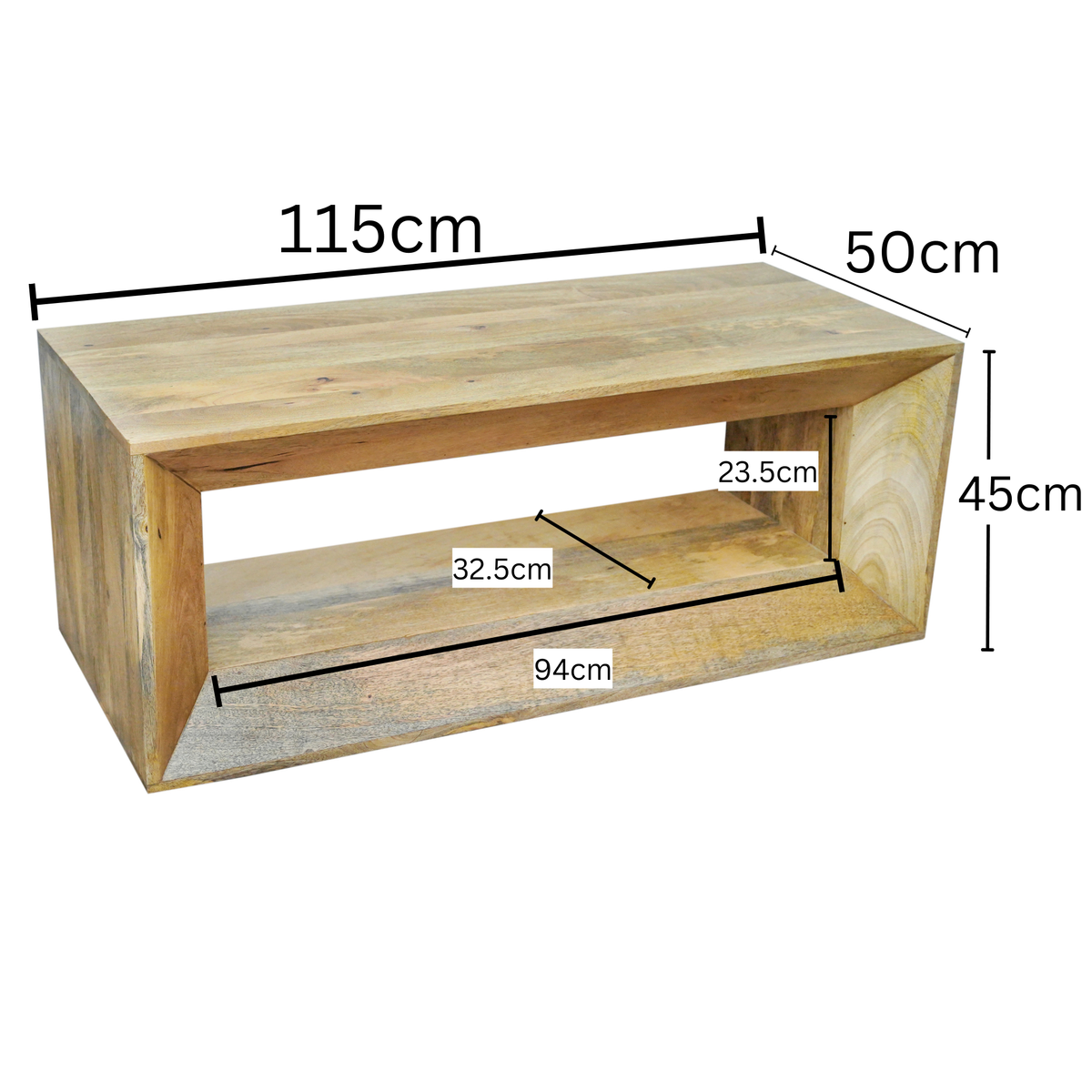 Khushi Natural Wooden Block Coffee Table