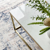 Jal Marble Top Gold Legs Large Coffee Table - Fab Habitat , Coffee Tables, 