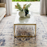 Jal Marble Top Gold Legs Large Coffee Table - Fab Habitat , Coffee Tables, 