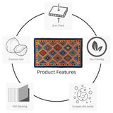 Kilim Multicolour Decorative Coir Rug – Shop Online in Australia