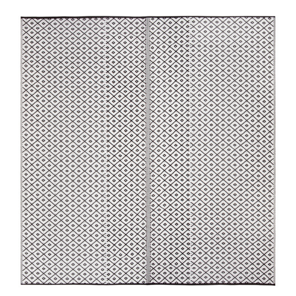 Kimberley Black & White Diamond Reversible Outdoor Picnic Rug - Fab Habitat , Picnic Rugs, [product_size],