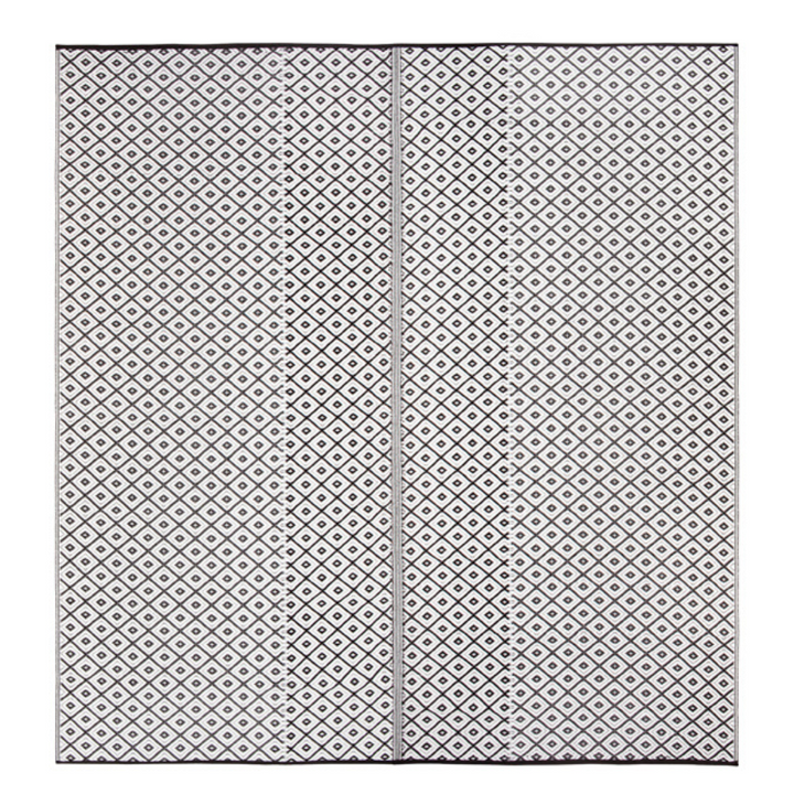 Kimberley Black & White Diamond Reversible Outdoor Picnic Rug - Fab Habitat , Picnic Rugs, 