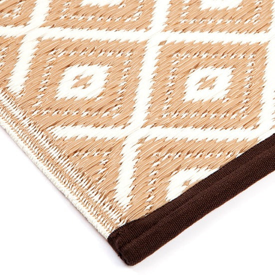 Kimberley Beige & White Diamond Outdoor Picnic Rug - Fab Habitat , Picnic Rugs, 
