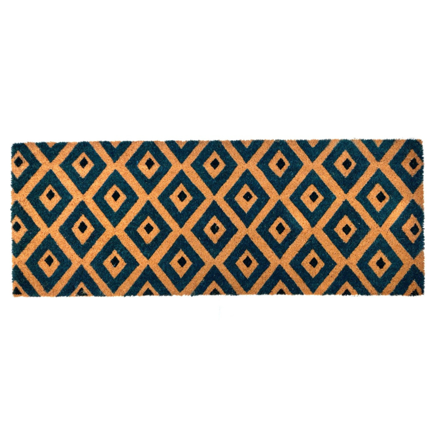 Kimberley Blue Diamond PVC backed Coir Doormat - Fab Habitat , Doormats, 