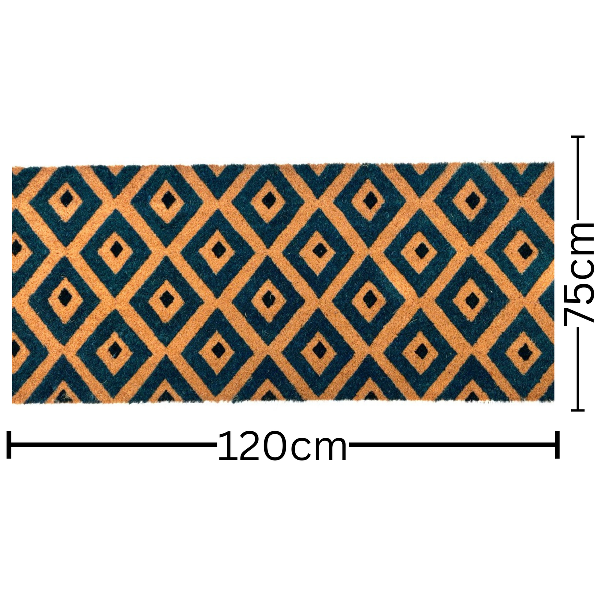Kimberley Blue Doormat 75x120 – Diamond Pattern Entry Rug – Buy Online in Australia