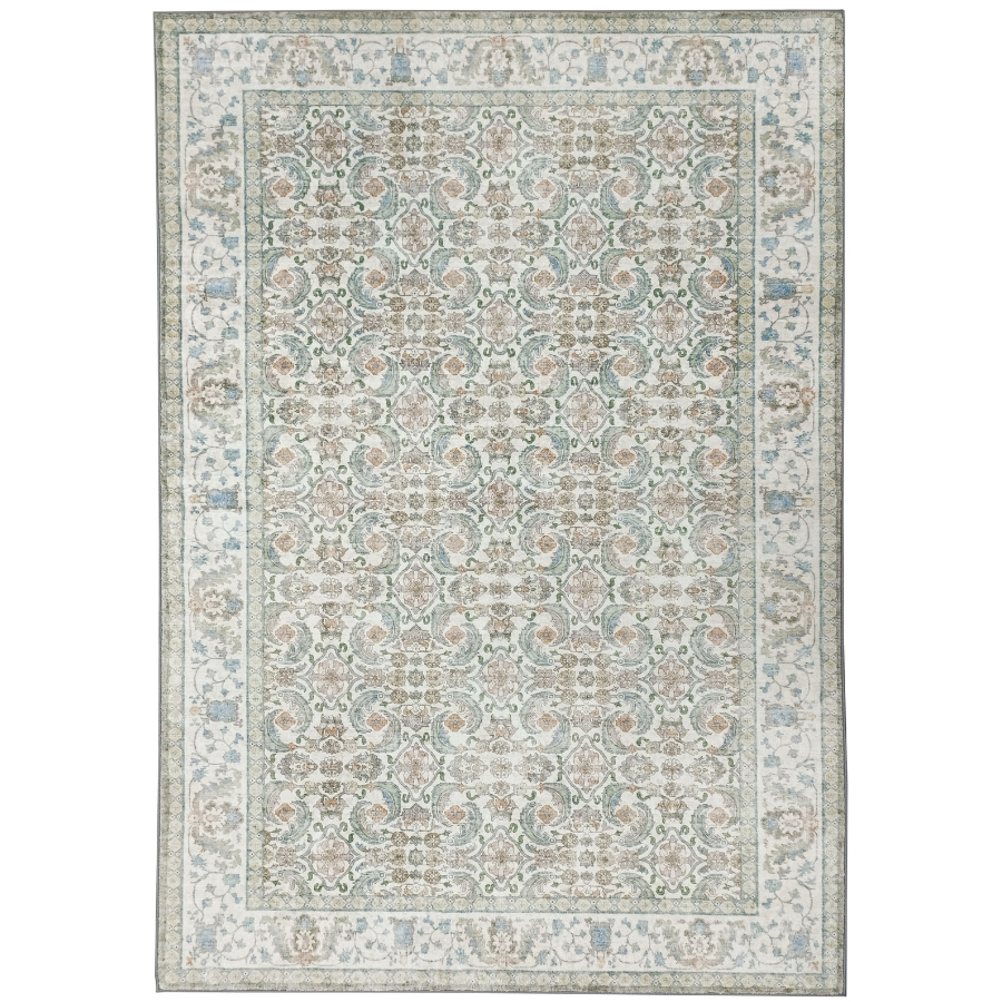 Kingston Multicoloured Distressed Machine Washable Rug