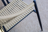 Knox Beige & Black Outdoor Dining Chair