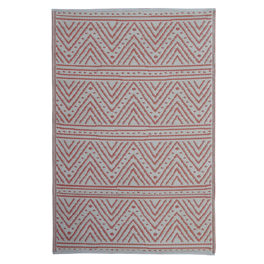 Kona Peach Recycled Plastic Large Outdoor Rug - Fab Habitat , Recycled Plastic Rugs & Mats, 