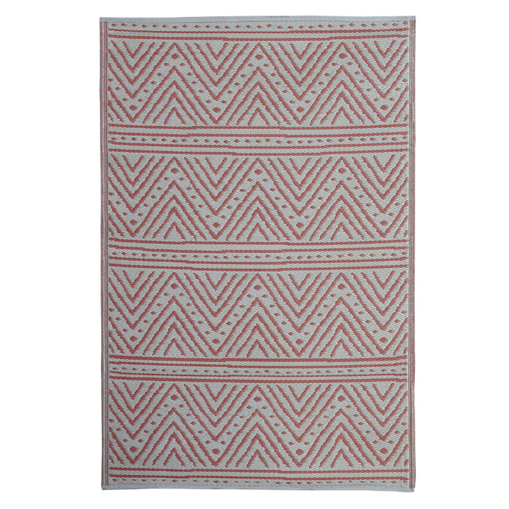 Kona Peach Recycled Plastic Large Outdoor Rug - Fab Habitat , Recycled Plastic Rugs & Mats, [product_size],