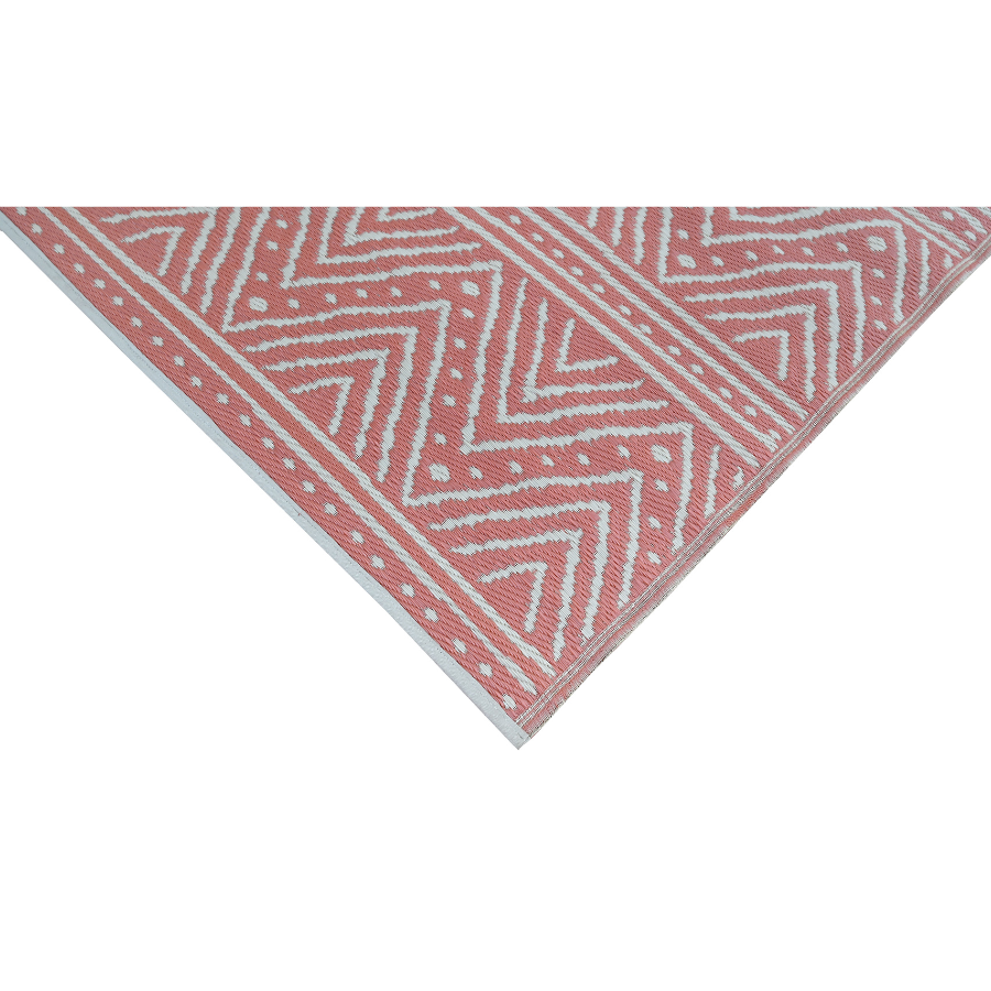 Kona Peach Recycled Plastic Large Outdoor Rug - Fab Habitat , Recycled Plastic Rugs & Mats, 