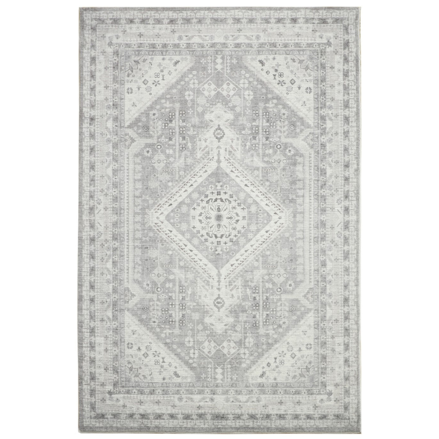 Lagos Machine Washable Large Grey Carpet Rug - Fab Habitat , Rugs, [product_size],