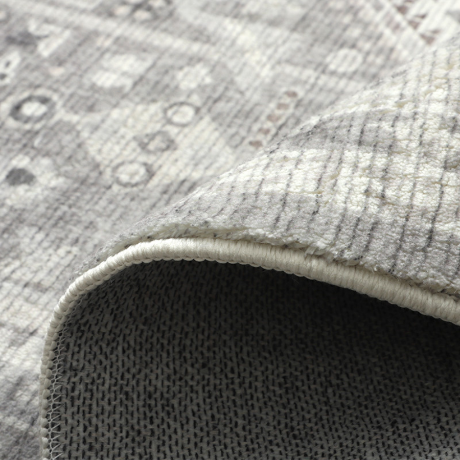 Lagos Machine Washable Large Grey Carpet Rug - Fab Habitat , Rugs, 