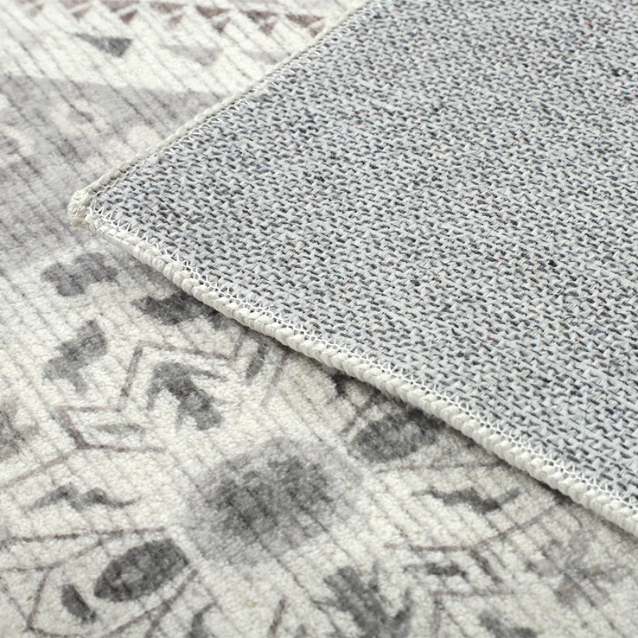 Lagos Machine Washable Large Grey Carpet Rug - Fab Habitat , Rugs, 