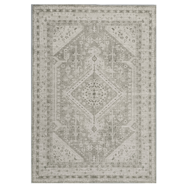 Lagos Machine Washable Large Grey Carpet Rug