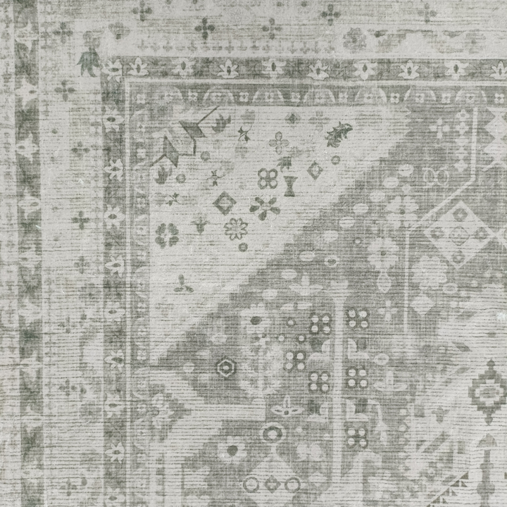 60 Cm X 180 Cm Lagos Grey Machine Washable Non Slip Kitchen Mat