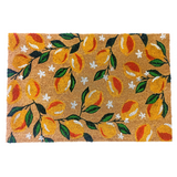 Lemon Branches PVC Backed Coir Doormat - Fab Habitat , Doormats,
