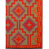 Lhasa Orange and Violet Moroccan Large Outdoor Carpet Rug - Fab Habitat , Recycled Plastic Rugs & Mats, 