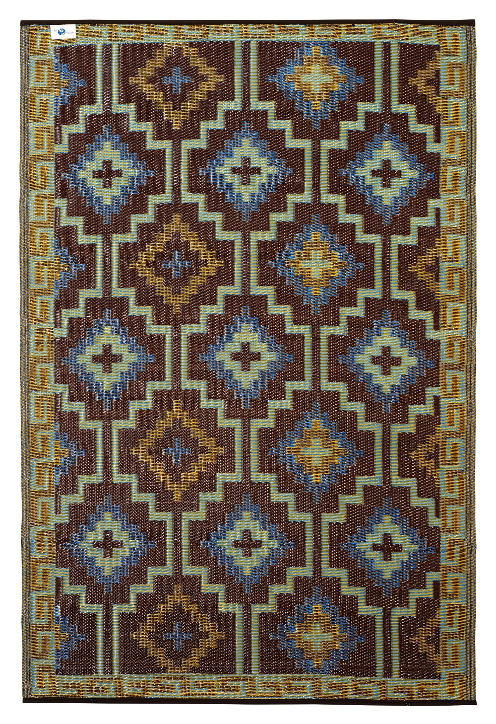Lhasa rug – back view in chocolate brown – 180x120cm – available in Australia