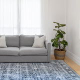 Meknes Monochrome Traditional Distressed Large Rug - Fab Habitat , Soft And Plush Turkish Rugs, 