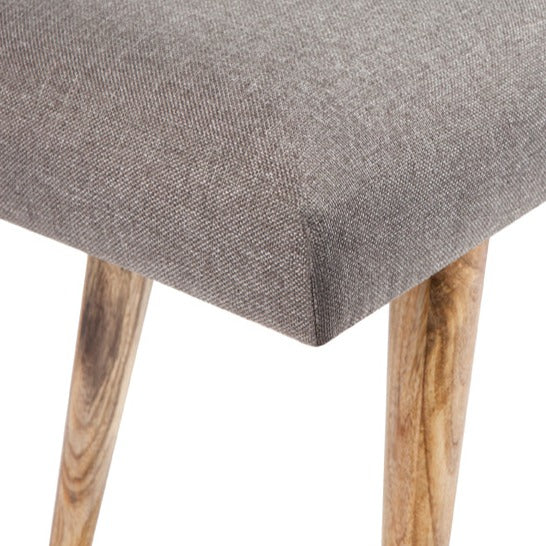 Celeste Grey Upholstered Indoor Seating Bench - 117 Cm - Fab Habitat , Benches, 