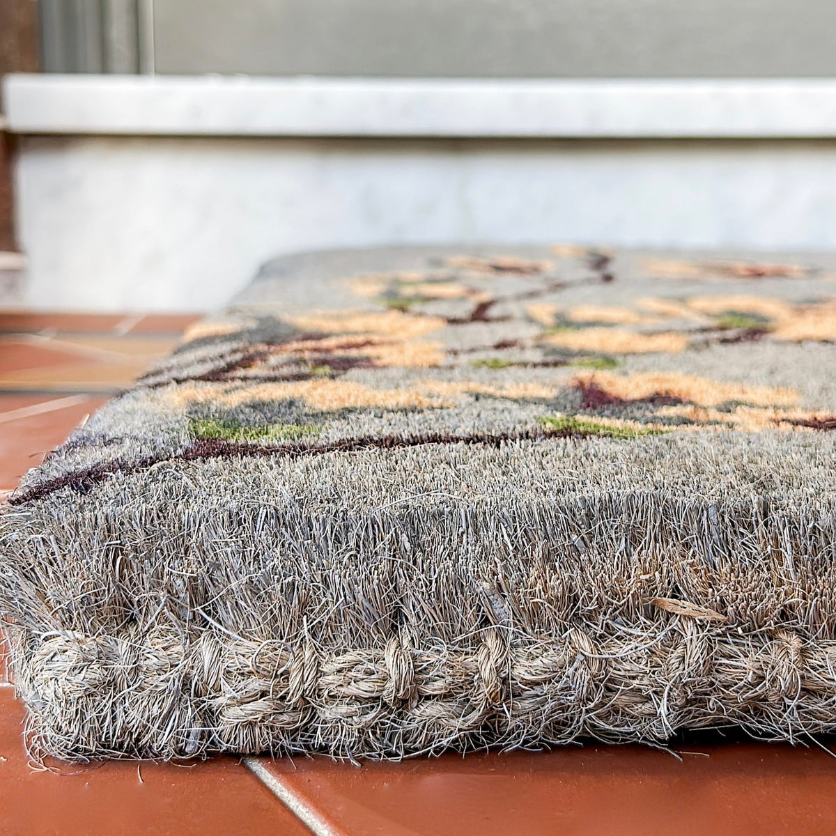 Magnolia Grey 100% Coir Doormat - Fab Habitat , Doormats, 
