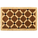 Mahi Diamond Geometrical Two Toned Thick Coir Doormat - Fab Habitat , Doormats, 