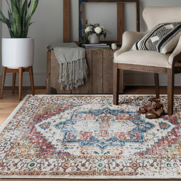 Maja Designer Area Rug - Fab Habitat , Non Slip Rugs, 