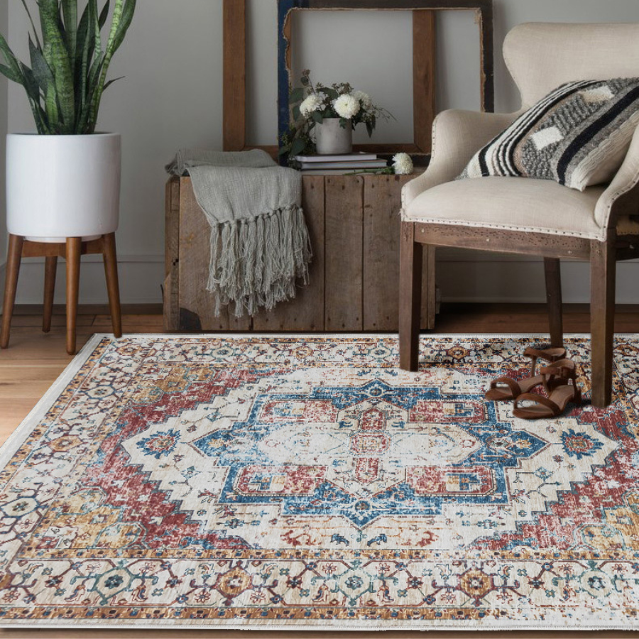 Maja Designer Area Rug - Fab Habitat , Non Slip Rugs, 