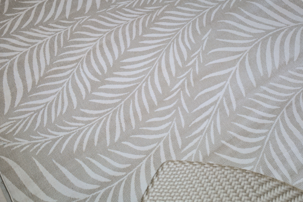 Manad Beige Botanical indoor Outdoor Large Rug