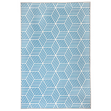 Mani Blue Geometrical Non Slip Rug - Fab Habitat , Non Slip Rugs,
