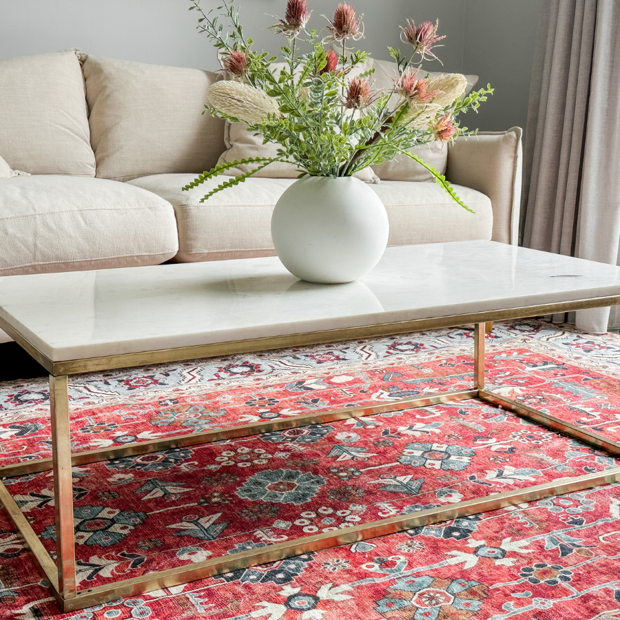Buy Manila Traditional Machine Washable Extra-Large Rug in Australia