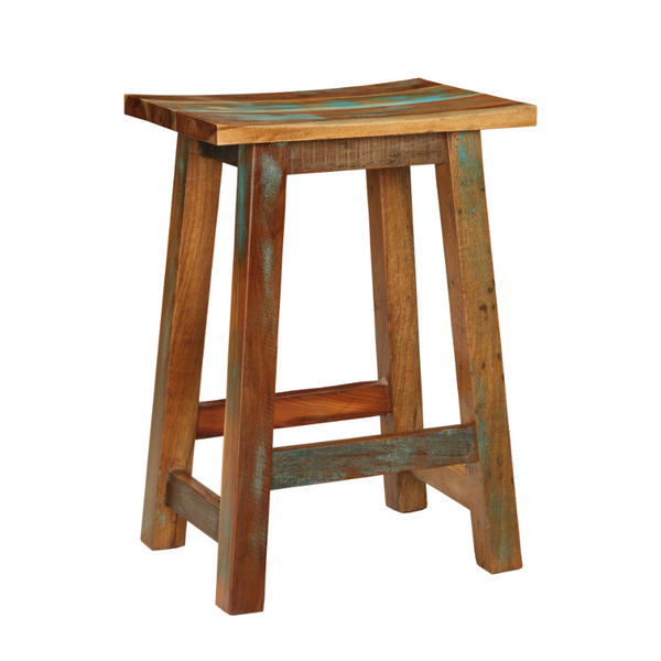 Maya Reclaimed Wood Stool - Fab Habitat , Stool,