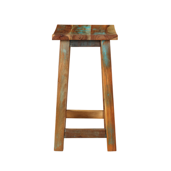 Maya Reclaimed Wood Stool - Fab Habitat , Stool, [product_size],