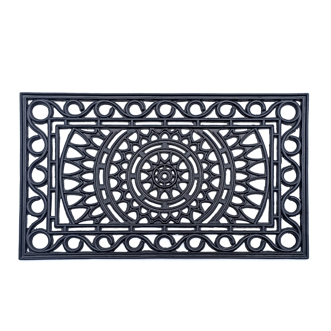 Meena Rubber Doormat - Fab Habitat , Doormats, [product_size],