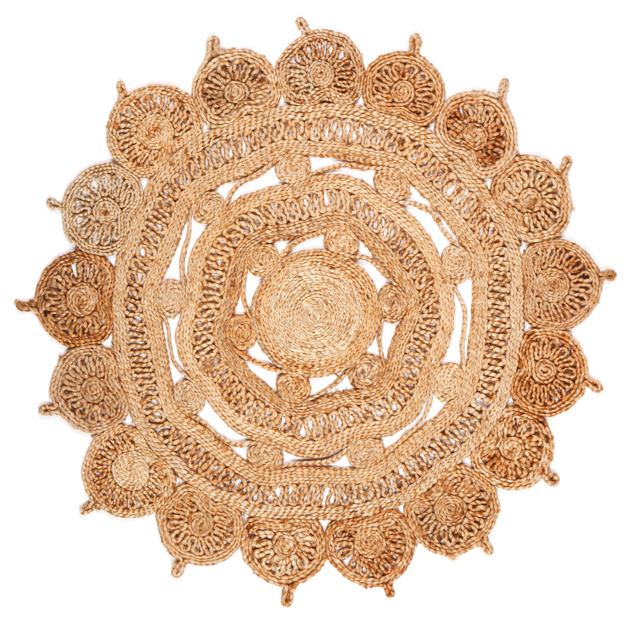 Mimosa Eco-friendly Jute Large Round Rug - Fab Habitat , Jute Rugs, 
