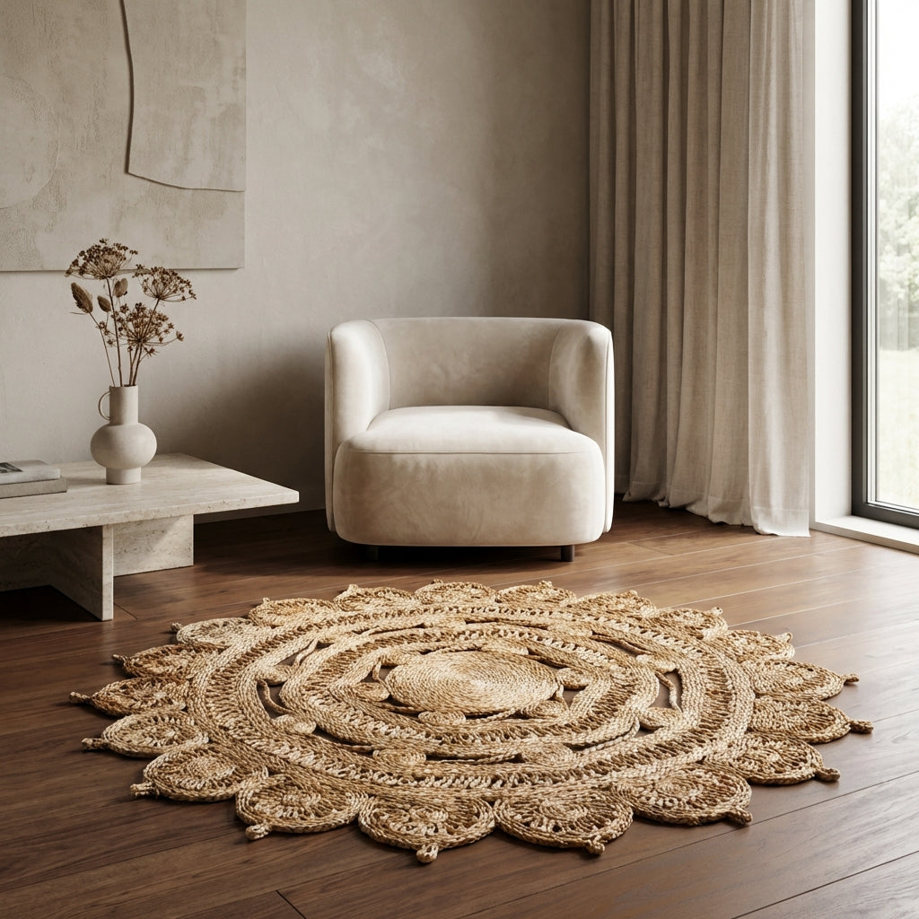 Mimosa Round Jute Rug