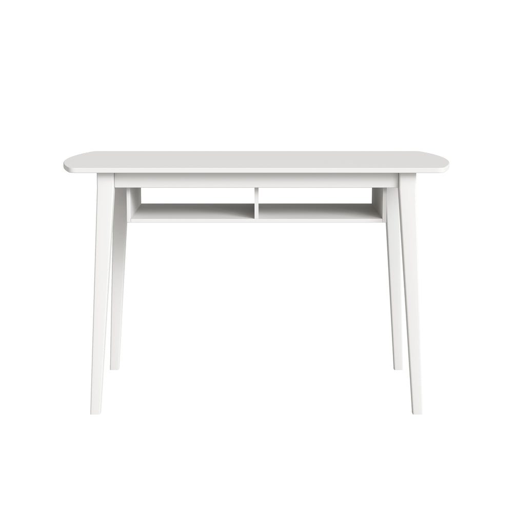Minaxi white bedside table with drawer – compact design 40x35x50 cm – buy online in Australia – modern bedroom furniture