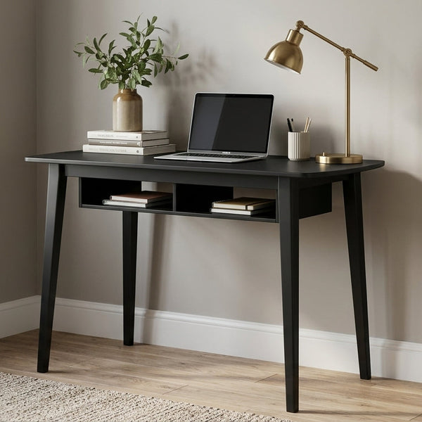 Minaxi Black Modern Study Desk or Office Desk