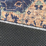 Moirang Multicolour Traditional Nonslip Rug - Fab Habitat , Non Slip Rugs, 