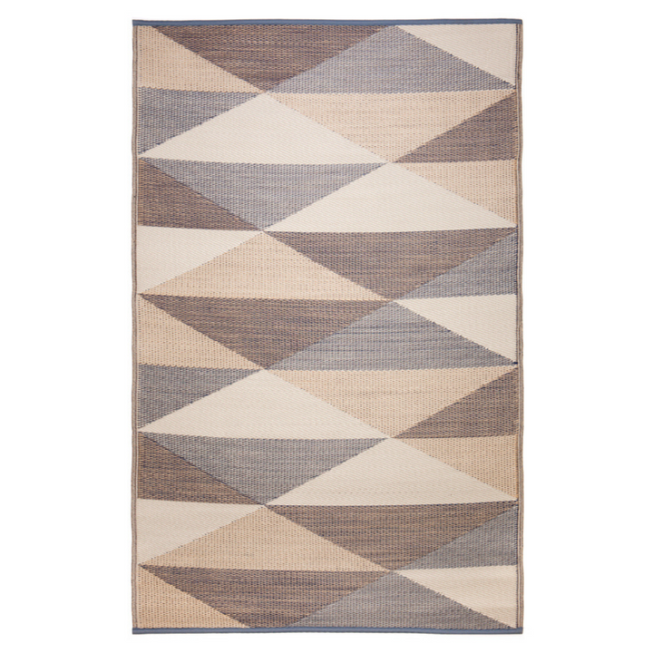Monaco Champagne Beige and Cream Multicoloured Large Rug - Fab Habitat , Recycled Plastic Rugs & Mats, 